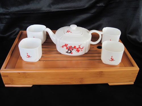 梅花方杯壶5头茶具